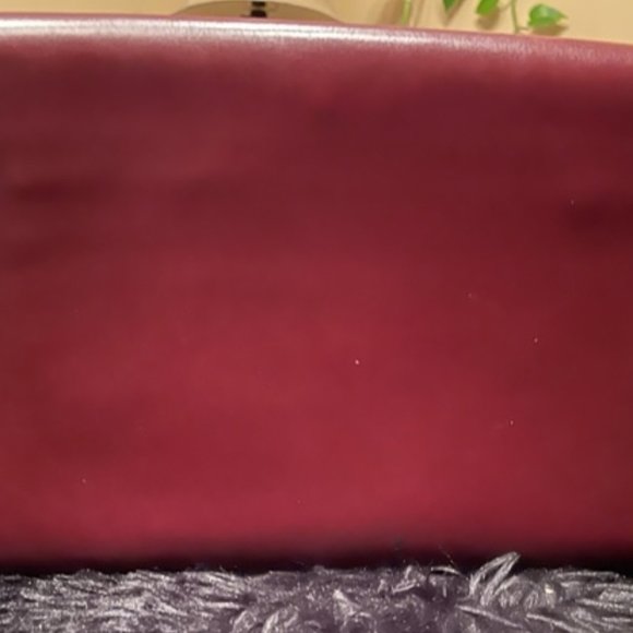 Cartier EUC VINTAGE Wine Leather Clutch, Mini Document Portfolio Bag - Picture 2 of 10